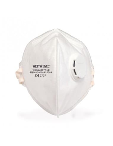 FFP3 NR, mascarilla plegable vertical con válvula