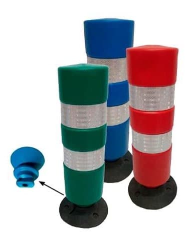 BALIZA H-75 CILINDRICA BASE DESMONTABLE