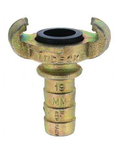 RACOR LUDECKE SKB-13 ESPIGA 13 MM 1/2" CON ANILLO DIN 3489