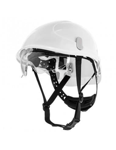 MONTANA, Casco dieléctrico EN397, EN50365 con Barbuquejo y visor transparente