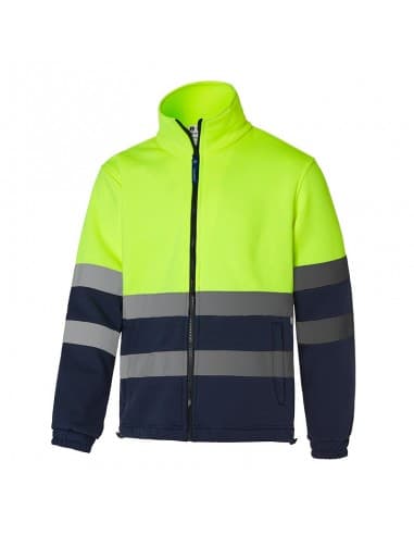 Sudadera combinada (AV), cremallera entera