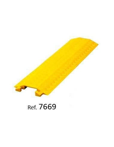 PROTECTOR DE CABLES DE PE DE MEDIDAS 960x275x30mm Canal de 100x25mm. Resistencia a pasos de 1,5Tm