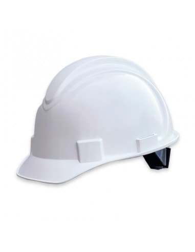 Casco de visera corta de alto rendimiento, hecho de polietileno de alta densidad (HDPE).