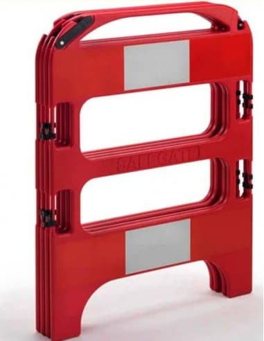 BARRERA SEGURIDAD "SAFE GATE" 4 TRAMOS 750 mm, C/ BANDAS REFLEX R/B
