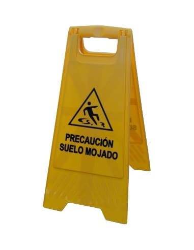 SEÑAL PVC PLEGABLE "PRECAUCIÓN SUELO MOJADO"