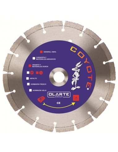 DISCO DIAMANTE 230 MM PASTILLA 10 mm.3.2 MM GENERAL OBRA LARGA DURACION