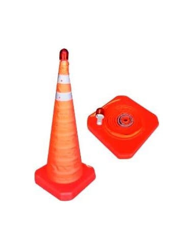 CONO PLEGABLE NYLON CON LUZ