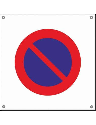 SEÑAL POLIPROPILENO 600 x 600 PROHIBIDO APARCAR