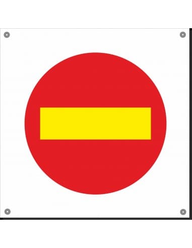 SEÑAL POLIPROPILENO 600 X 600 PROHIBIDO EL PASO