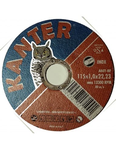 DISCO ABRASIVO CORTE FINO INOX 115 MM G 1mm