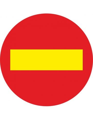 DISCO 500 MM  PROHIBIDO PASO (económico)