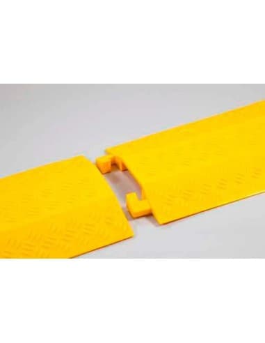 PROTECTOR DE CABLES DE PE DE MEDIDAS 1000x140x20mm Canal de 39x13mm. Resistencia a pasos de 1,5Tm
