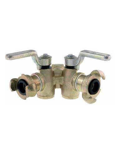 GRIFO DOBLE LUDECKE DH 10 ENT.1" 2 SAL 3/4" M