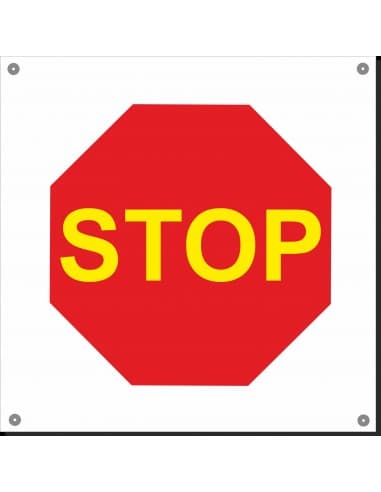 SEÑAL POLIPROPILENO 600 X 600  STOP