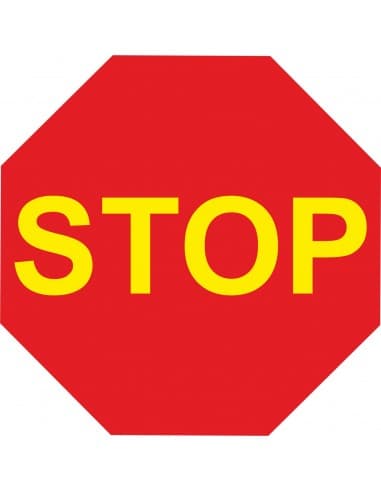 SEÑAL OCTOGONAL 500 MM  STOP (económico)