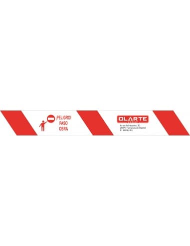 ROLLO 250 MTS CINTA BALIZAMIENTO CON LOGOTIPO CLIENTE