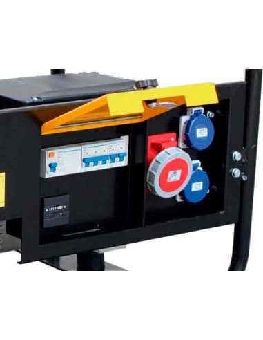 GENERADOR AYERBE 8 KVAS, TRIFASICO 6400 WATIOS C/RUEDAS Y CUADRO DE DISTRIBUCION IP55, DIFERENCIAL 0,03 A, MAGNETO BIPOLAR, CUEN
