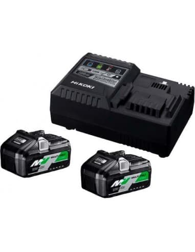 PACK HIKOKI UC18YSL3WJZ – Cargador rápido + 2 baterías 36V/4Ah 18V/8Ah