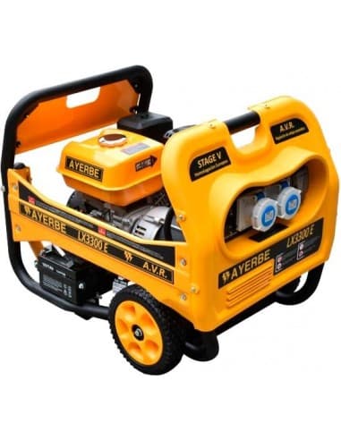 GENERADOR AYERBE MOD LX-3300E DE 3.300 WATIOS MAX. MOTOR KIOTSU KT-175E DE 7,5 CV. CON CUADRO DE OBRA HOMOLOGADO, IP-55 SEGÚN N