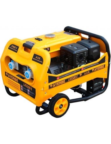 GENERADOR AYERBE MOD LX-5500E DE 5.500 WATIOS MAX. MOTOR KIOTSU KT-190 DE 14 CV. CON CUADRO DE OBRA HOMOLOGADO, IP-55 SEGÚN NOR