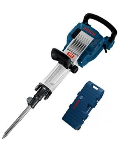 MARTILLO PERCUTOR ELECTRICO BOSCH DE 16 KGS, 1.750 WATIOS, 41 JULIOS, EQUIPADO TROLLEY Y RUEDAS.