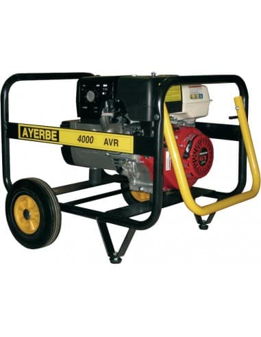 GRUPO ELECTROGENO AYERBE AY-4000-AVR, MOTOR HONDA 9 H.P., AVR, CUADRO DE DISTRIBUCION, CUENTAHORAS, DIFERENCIAL, MAGNETO BIPOLAR