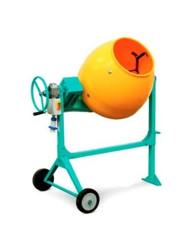 HORMIGONERA IMER SYNTESI 140 HDPE CON CUBA 140 LTS DE POLIETILENO AMARILLO