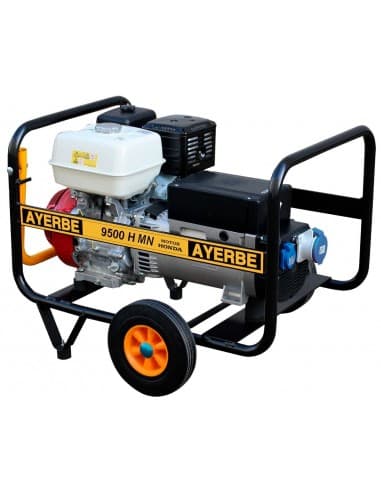 GRUPO ELECTROGENO AYERBE MOD. AY-9500 HMN, MOTOR HONDA 13 CV, MONOFÁSICO 9.5 KVAS