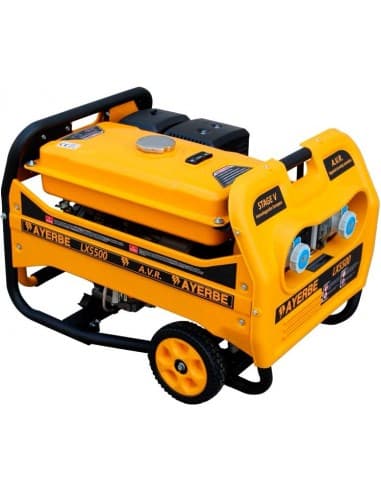 GENERADOR AYERBE MOD LX-5500 DE 5.500 WATIOS MAX. MOTOR KIOTSU KT-190 DE 14 CV. CON CUADRO DE OBRA HOMOLOGADO, IP-55 SEGÚN NORM