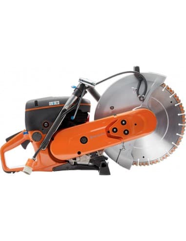 CORTADORA DE TUBERIA HUSQVARNA MODELO K-770 DE 14" 350 MM , 70 cm3, RACORES DE GOTEO DE AGUA INCLUÍDO.