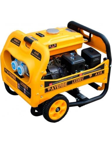 GENERADOR AYERBE MOD LX-3300 DE 3.300 WATIOS MAX. MOTOR KIOTSU KT-175 DE 7,5 CV. CON CUADRO DE OBRA HOMOLOGADO, IP-55 SEGÚN NOR