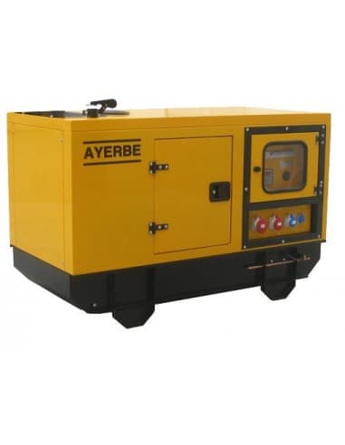 GENERADOR AYERBE MOD. AY-1500-8 TX, CON MOTOR LOMBARDINI, MAX. 9 KVAS., 1.500 R.P.M., TRIFASICO, INSONORIZADO. INCLUYE STAGEV(no